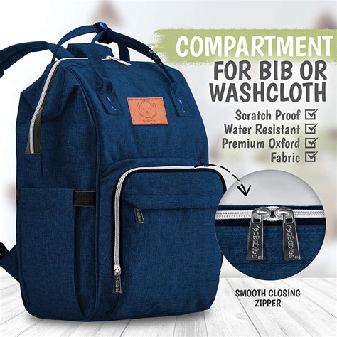 navy blue diaper bag